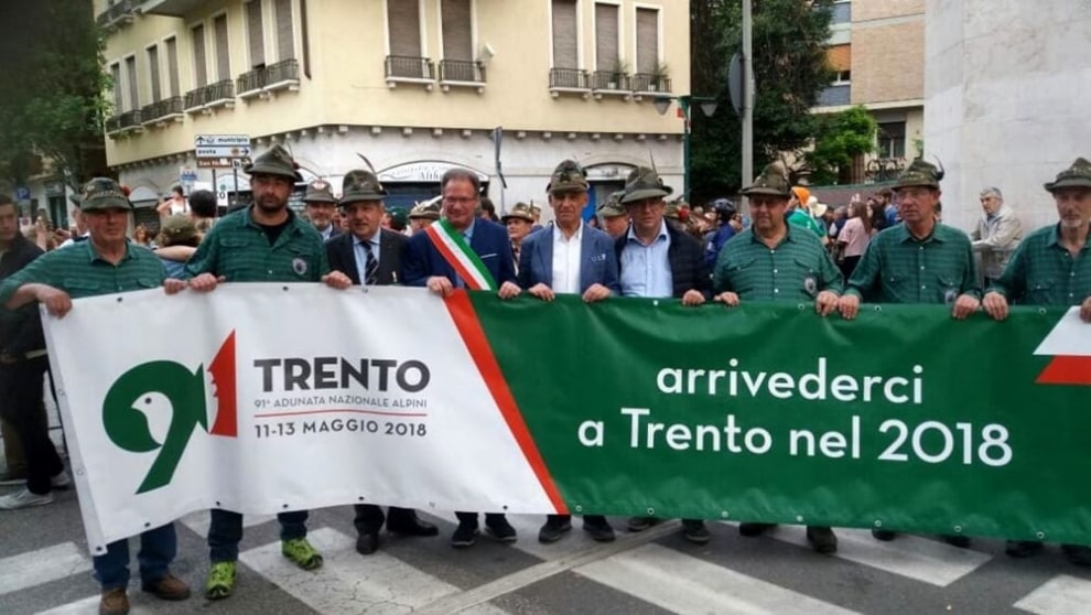 Franzini risponde “presente” all’Adunata di Trento