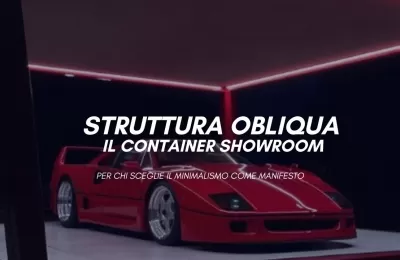 Struttura Obliqua: il container showroom di design